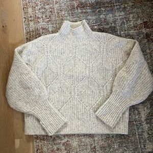 & Other Stories cropped wool sweater, size xs